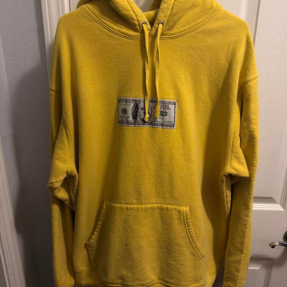 (2020) Supreme Franklin Hooded Sweatshirt - Lemon - XL